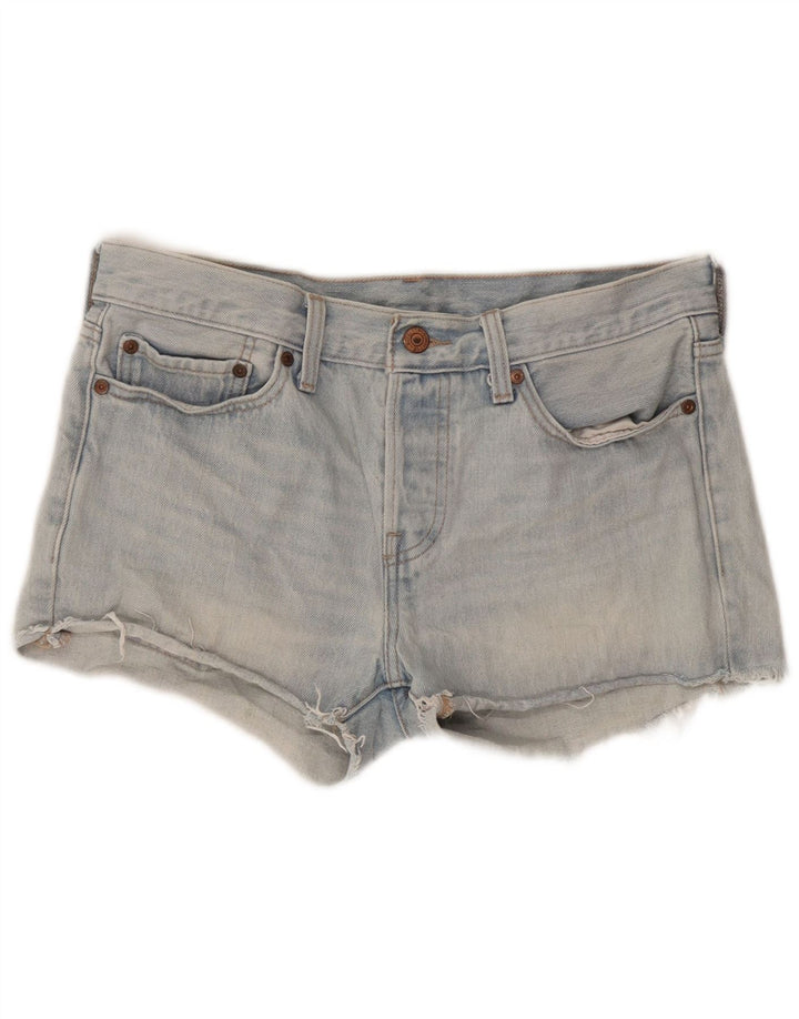 LEVI'S Mujer 501 Shorts De Mezclilla W27 Pequeño Algodón Azul