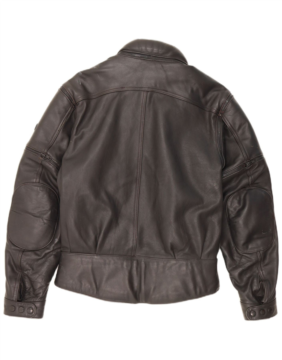 Hein Gericke Chaqueta de cuero para hombre IT 50 grande de cuero negro