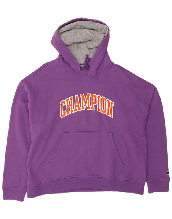 Champion Sudadera con capucha gráfica para hombre XL Algodón morado
