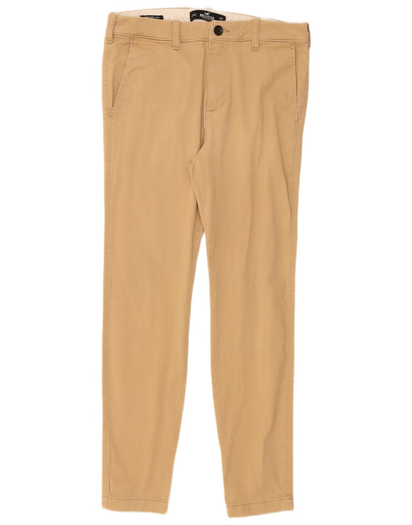 Pantalones chinos ajustados Hollister para hombre W32 L32 Algodón beige