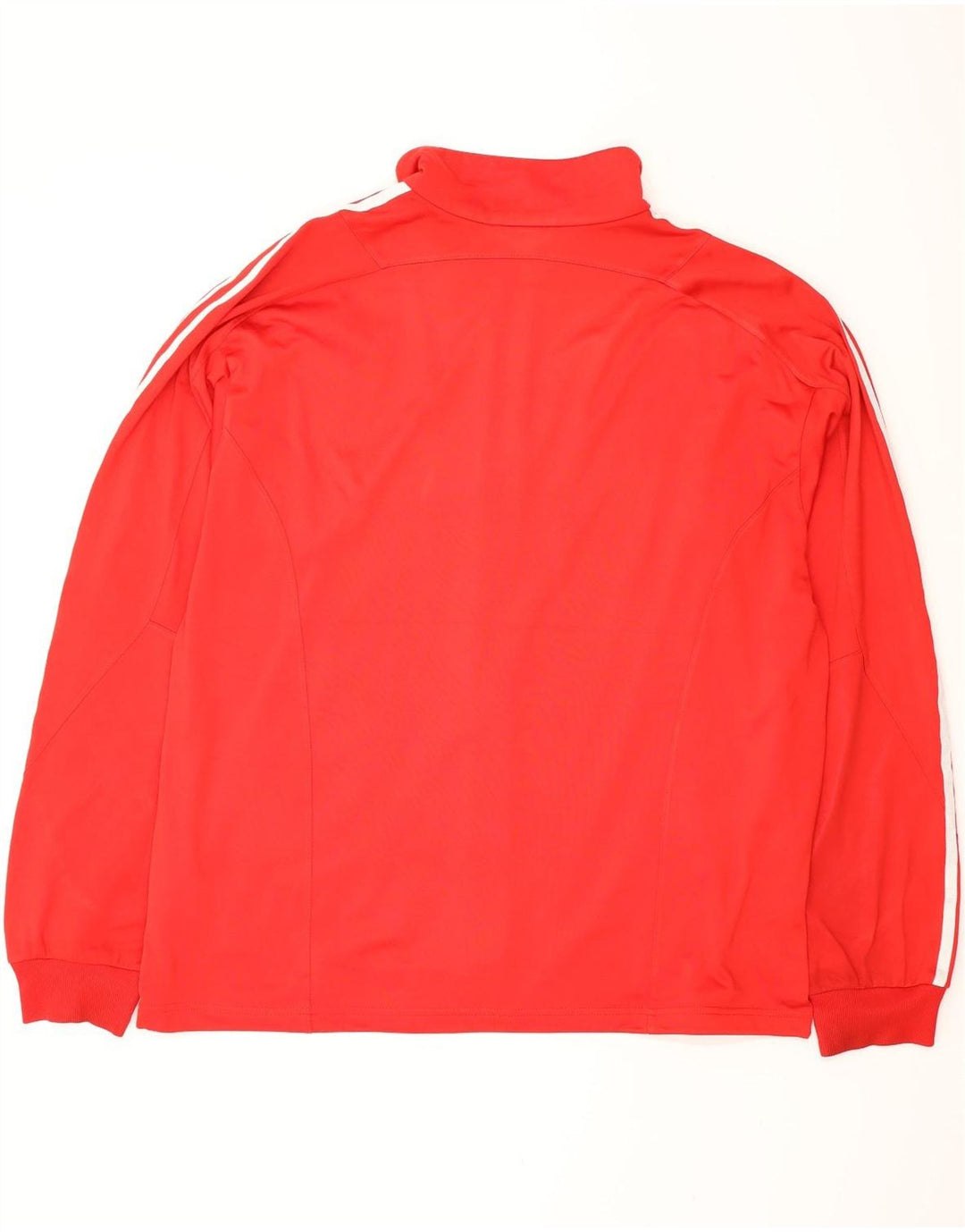Adidas Hombre Chándal Top Chaqueta Grande Rojo Colorblock Poliéster