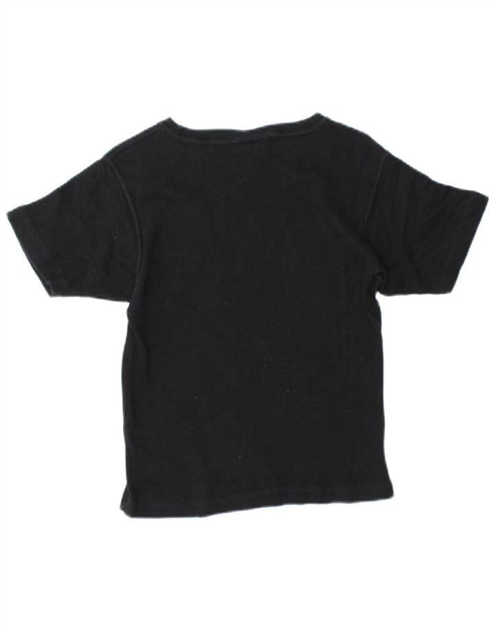 CHAMPION Camiseta corta para mujer UK 12 Medium Black Cotton