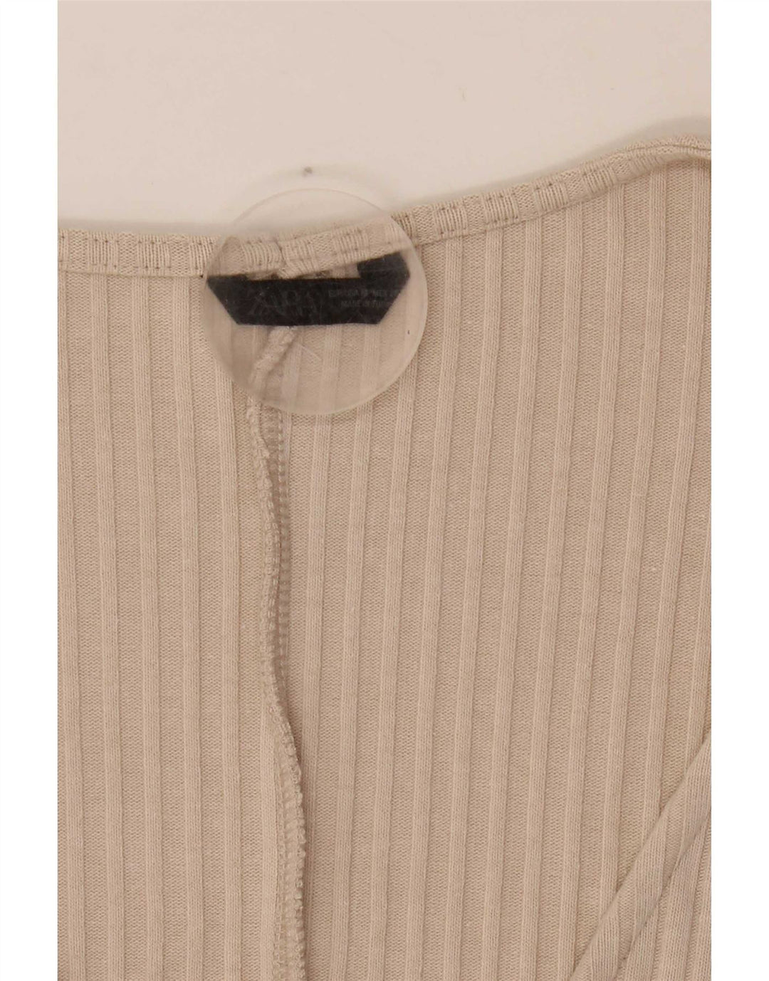 Zara Mujer Blusa Poncho Asimétrica Top Talla Única Beige