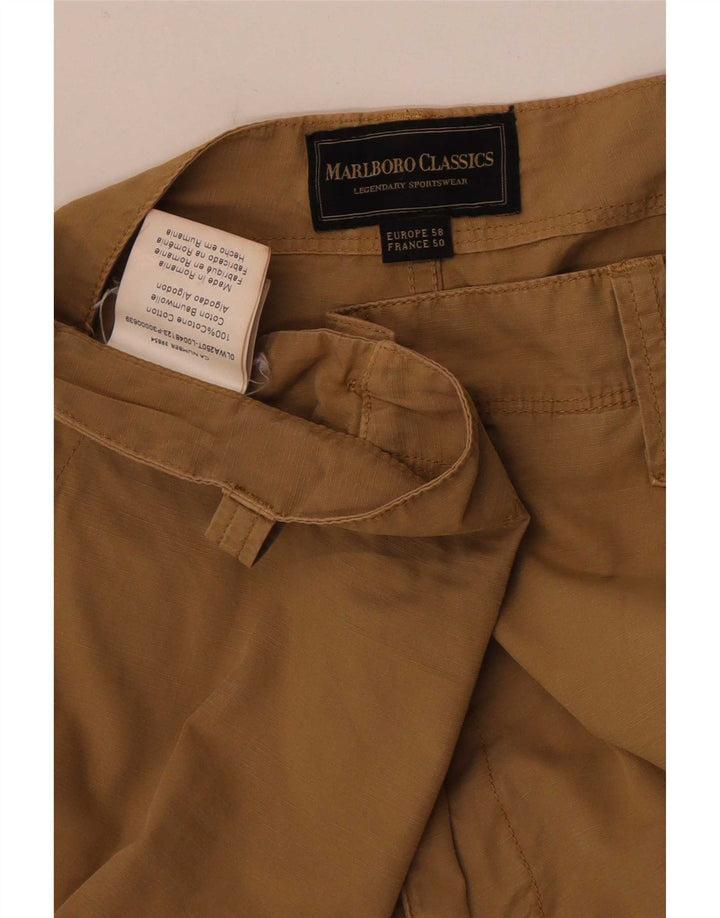 Marlboro Classics Pantalones cortos cargo para hombre W42 2XL Algodón beige