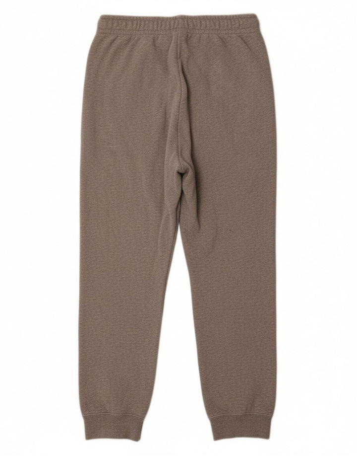 NIKE Womens Tracksuit Trousers Joggers UK 14 Medium Grey Cotton