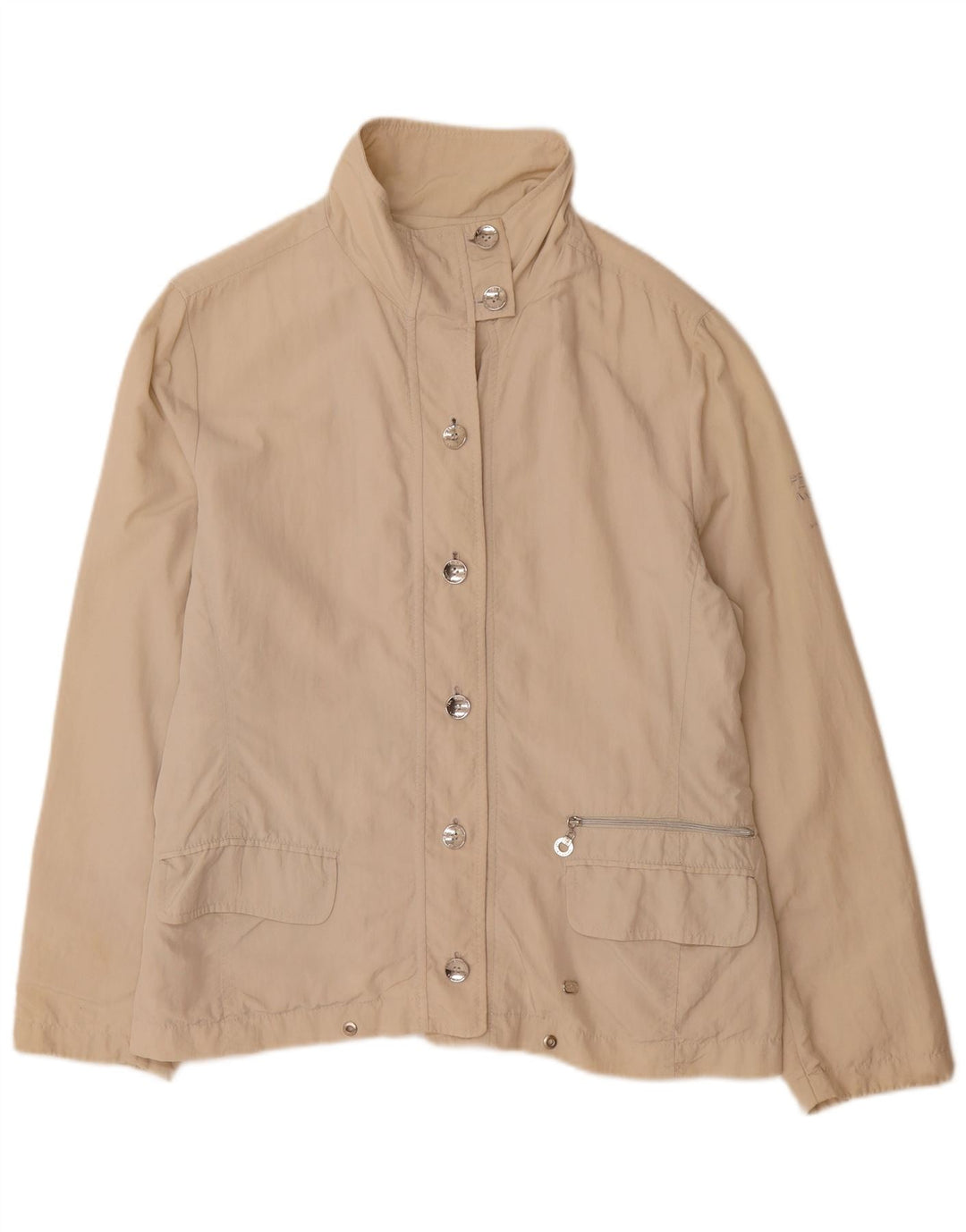 Perte by Krizia Chaqueta utilitaria para mujer Talla 21 Mediana Blanquecina Poliamida