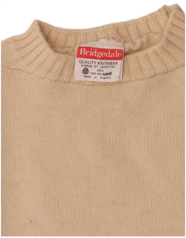 Bridgedale Jersey de cuello redondo para hombre EU 38 Small Beige Lana