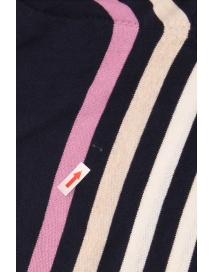 Marks & Spencer Suéter tipo jersey con cuello redondo para mujer Rayas azul marino medianas