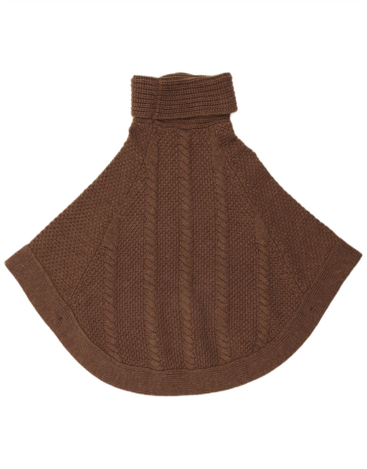 Jersey tipo poncho extragrande para mujer Joules UK 10 Small Marrón Acrílico