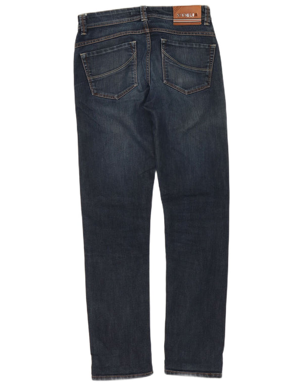 SIVIGLIA Vaqueros ajustados para hombre W31 L32 Algodón azul marino