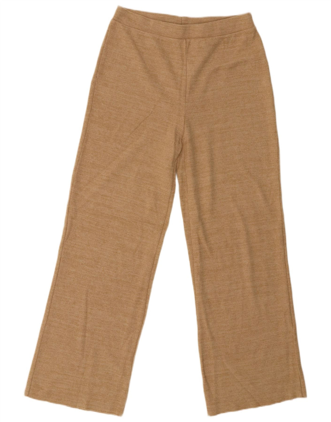 Zara Mujer Pantalón Chándal UK 42 Medio Algodón Beige
