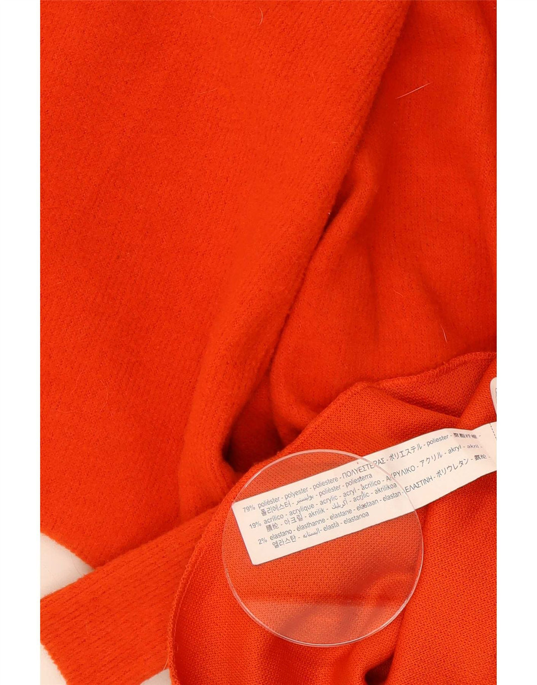 Zara Mujer Suéter De Cuello Alto De Gran Tamaño UK 10 Small Naranja