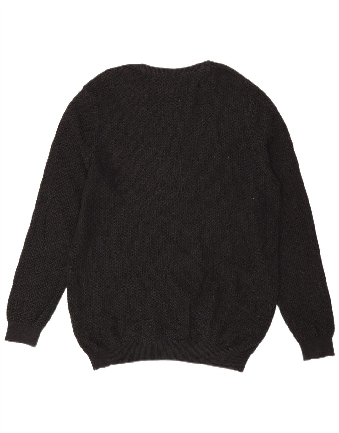 Massimo Dutti Jersey Cuello Redondo Hombre XL Negro Algodón
