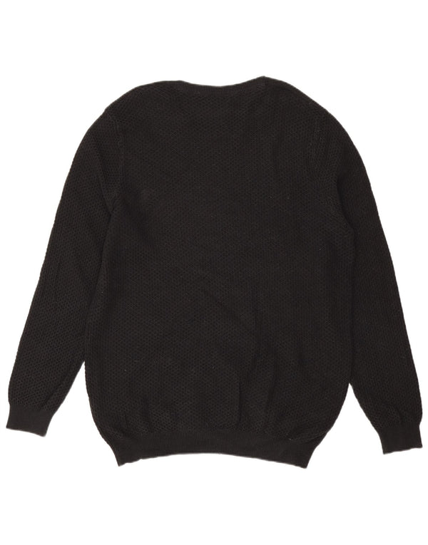 Massimo Dutti Jersey Cuello Redondo Hombre XL Negro Algodón