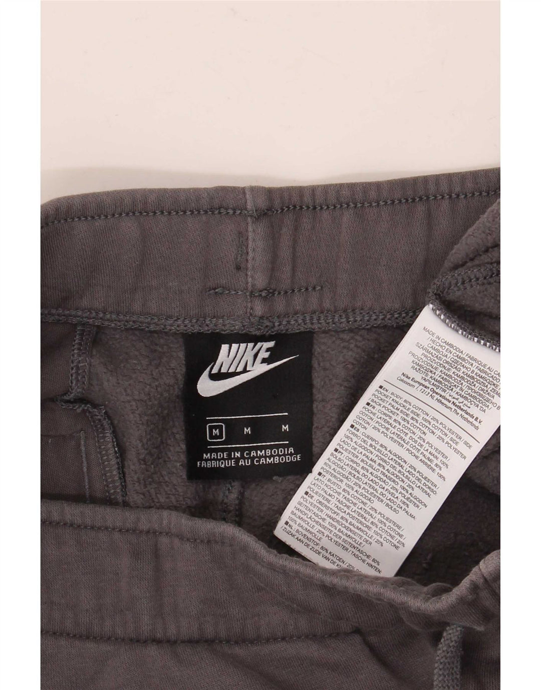 Pantalón De Chándal Nike Graphic Joggers De Algodón Gris Medio