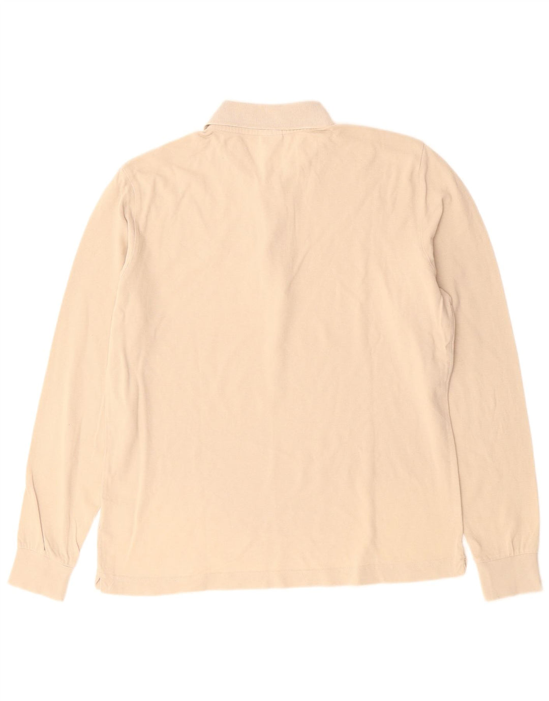 KAPPA Polo de manga larga para hombre pequeño algodón beige