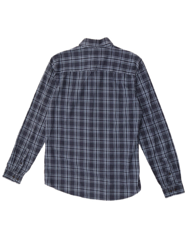 Jack & Jones Hombre Camisa De Franela Slim Fit Cuadros Azul Marino Medio