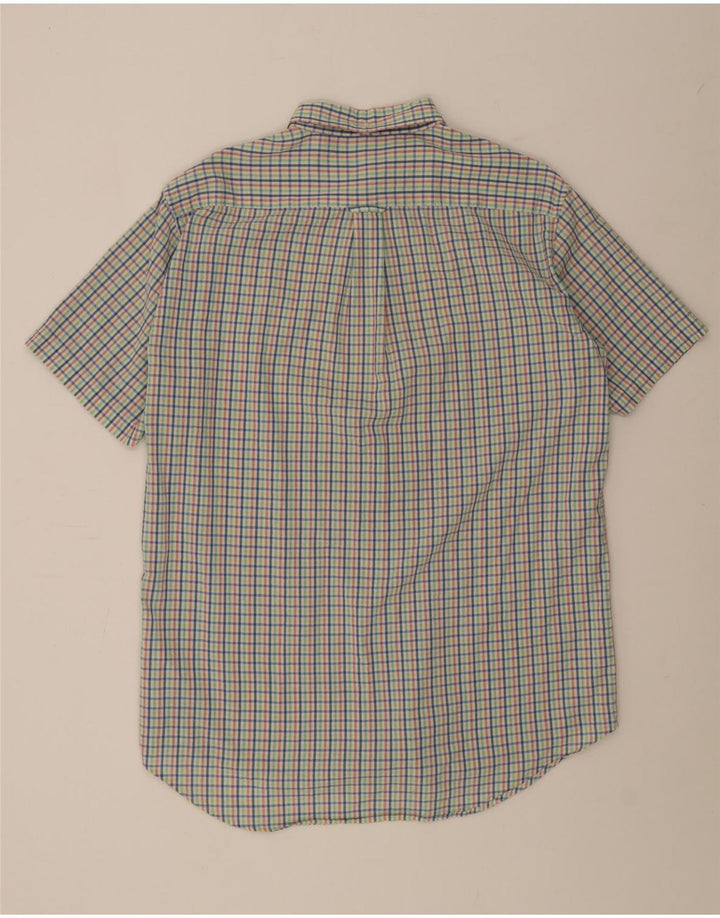 GANT Camisa de manga corta para hombre Talla 41/42 16 1/2 Large Cuadros multicolores