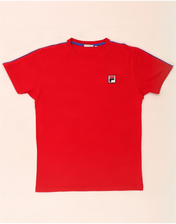 Fila Camiseta para hombre Top Small Red Colourblock