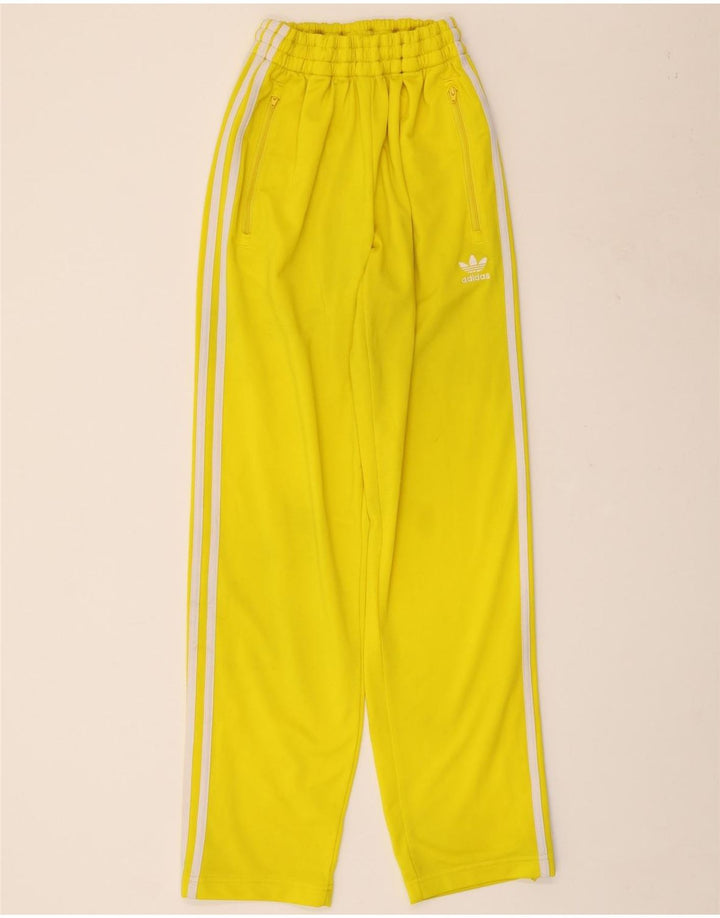 ADIDAS Pantalones de chándal para mujer UK 8 Small Amarillo Poliéster