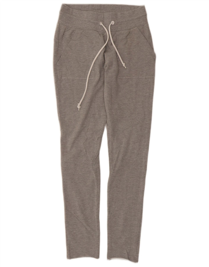Adidas Pantalones de chándal para mujer UK 8/10 Small Grey Moteado Poliéster