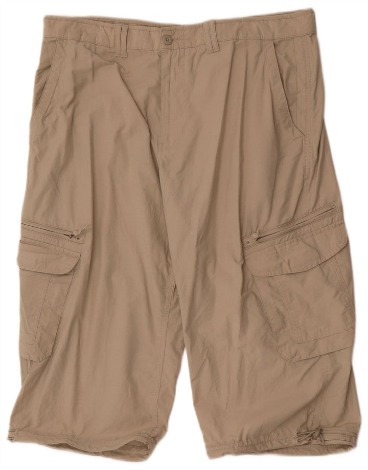Marks & Spencer Pantalones cortos tipo cargo para hombre W38 XL Algodón beige