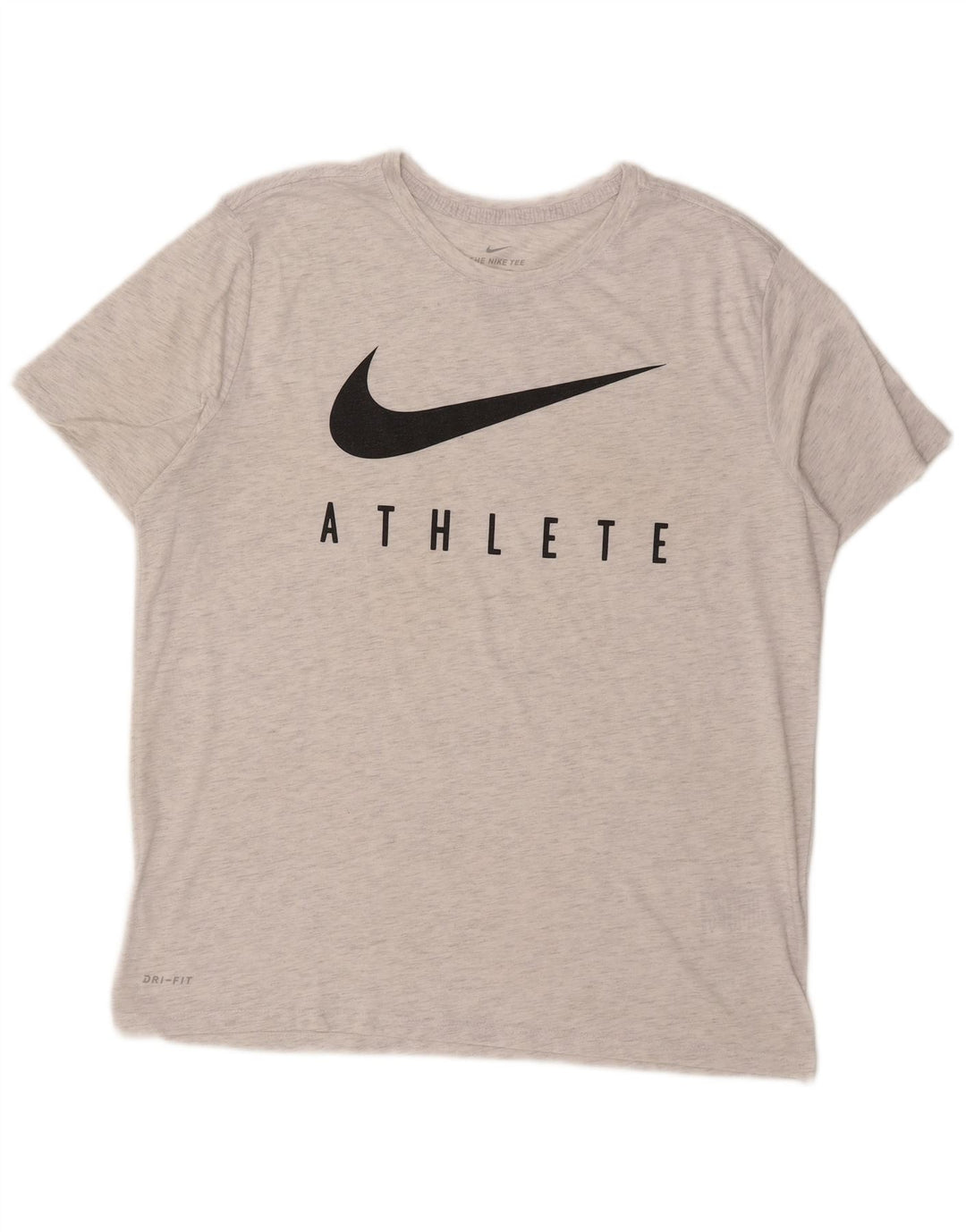 Nike Camiseta gráfica de corte atlético para hombre Top XL Poliéster moteado gris