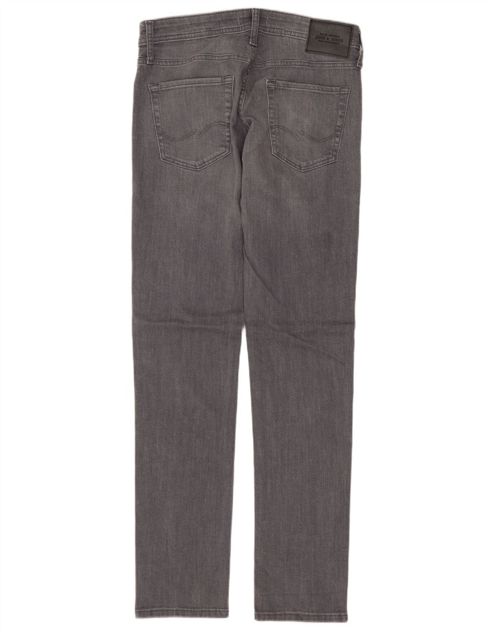 JACK & JONES Vaqueros slim GLENN para hombre W30 L32 Algodón gris