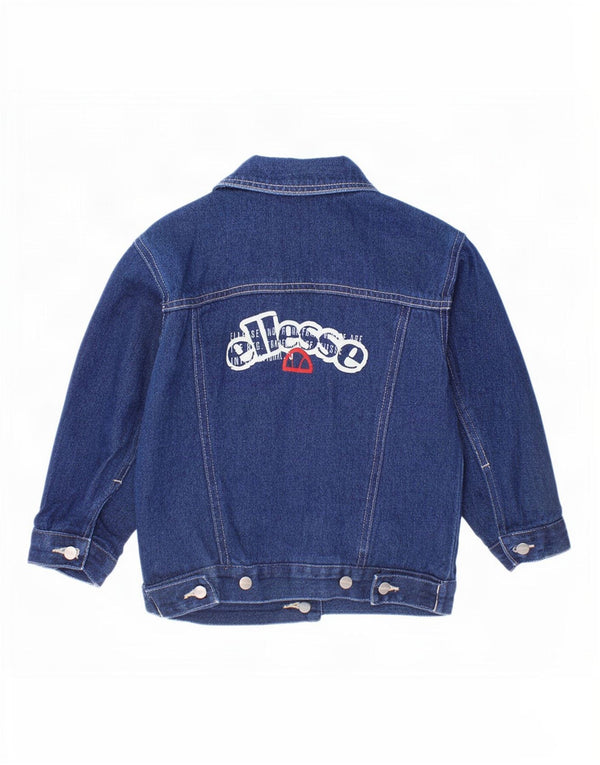 Ellesse Chaqueta vaquera estampada para niña 2-3 años Azul marino Algodón