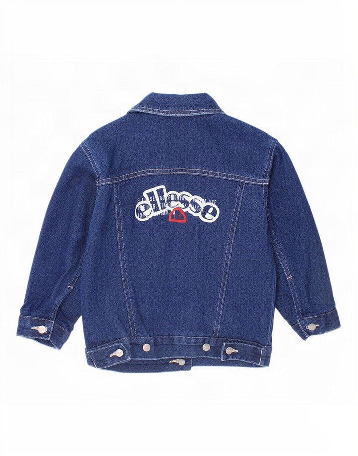 Ellesse Chaqueta vaquera estampada para niña 2-3 años Azul marino Algodón