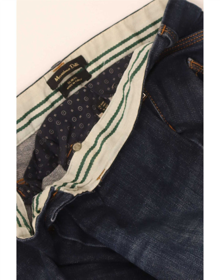 Vaqueros Massimo Dutti Mujer Slim W30 L31 Azul Marino
