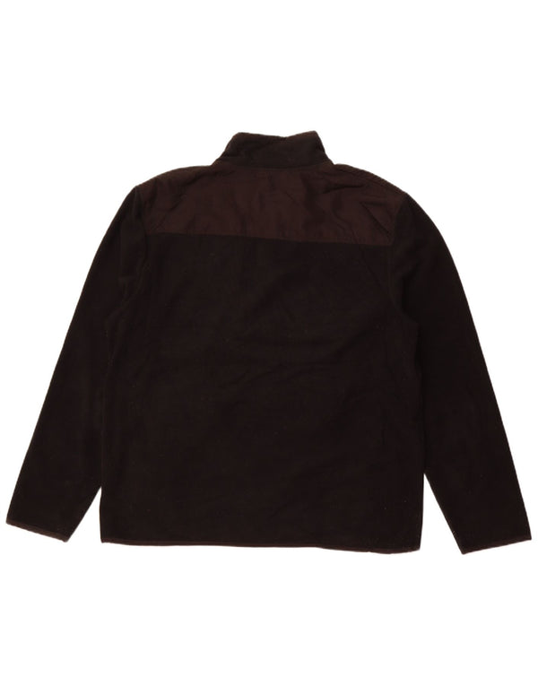 Calvin Klein Chaqueta polar para hombre UK 42 XL Poliéster negro