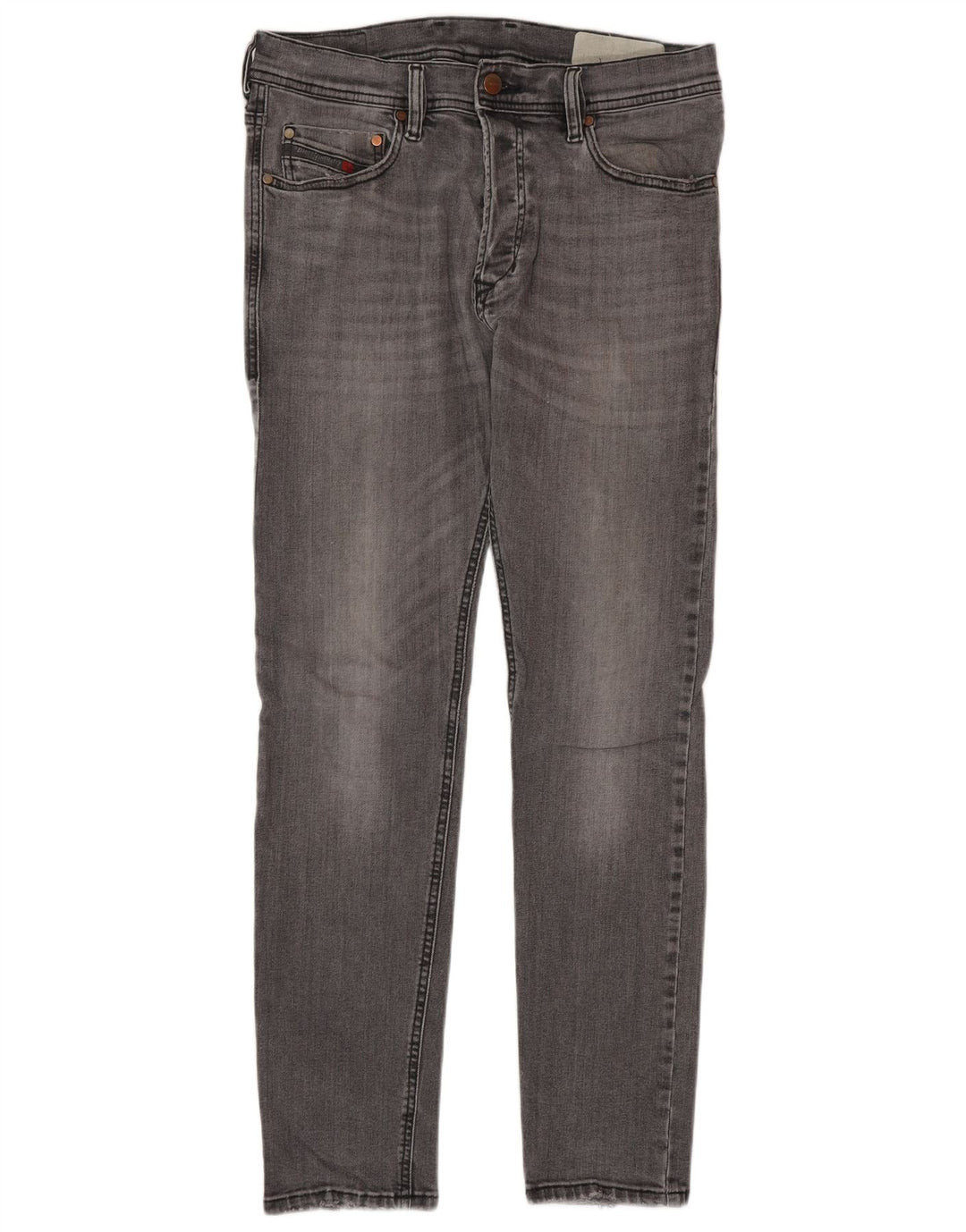 DIESEL Vaqueros pitillo para hombre W29 L30 Algodón gris
