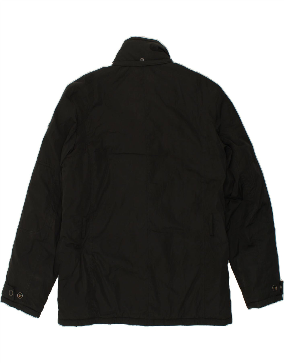 CANADIENS Mens Windbreaker Jacket IT 48 Medium Black Polyester Vintage Canadiens and Second-Hand Canadiens from Messina Hembry 