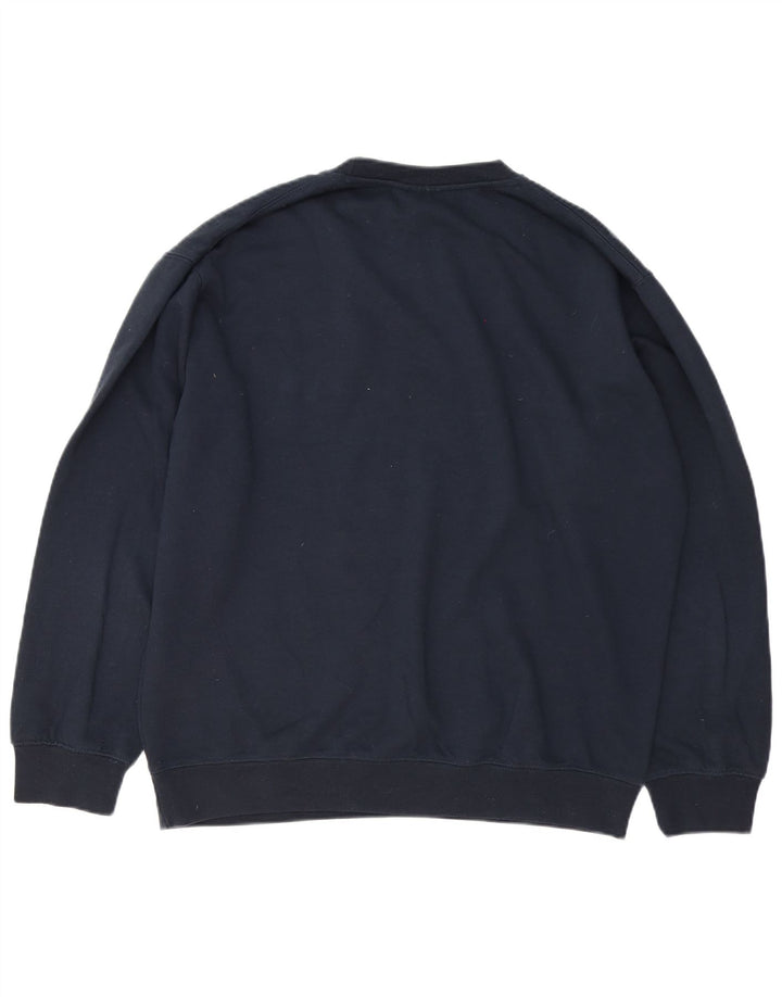 Dickies Hombre Sudadera Jumper Grande Azul Marino Poliéster