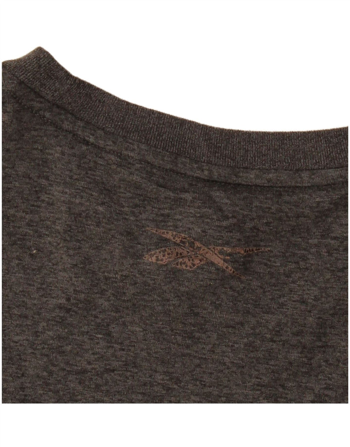 Camiseta Reebok Hombre Top Gris Medio Poliéster