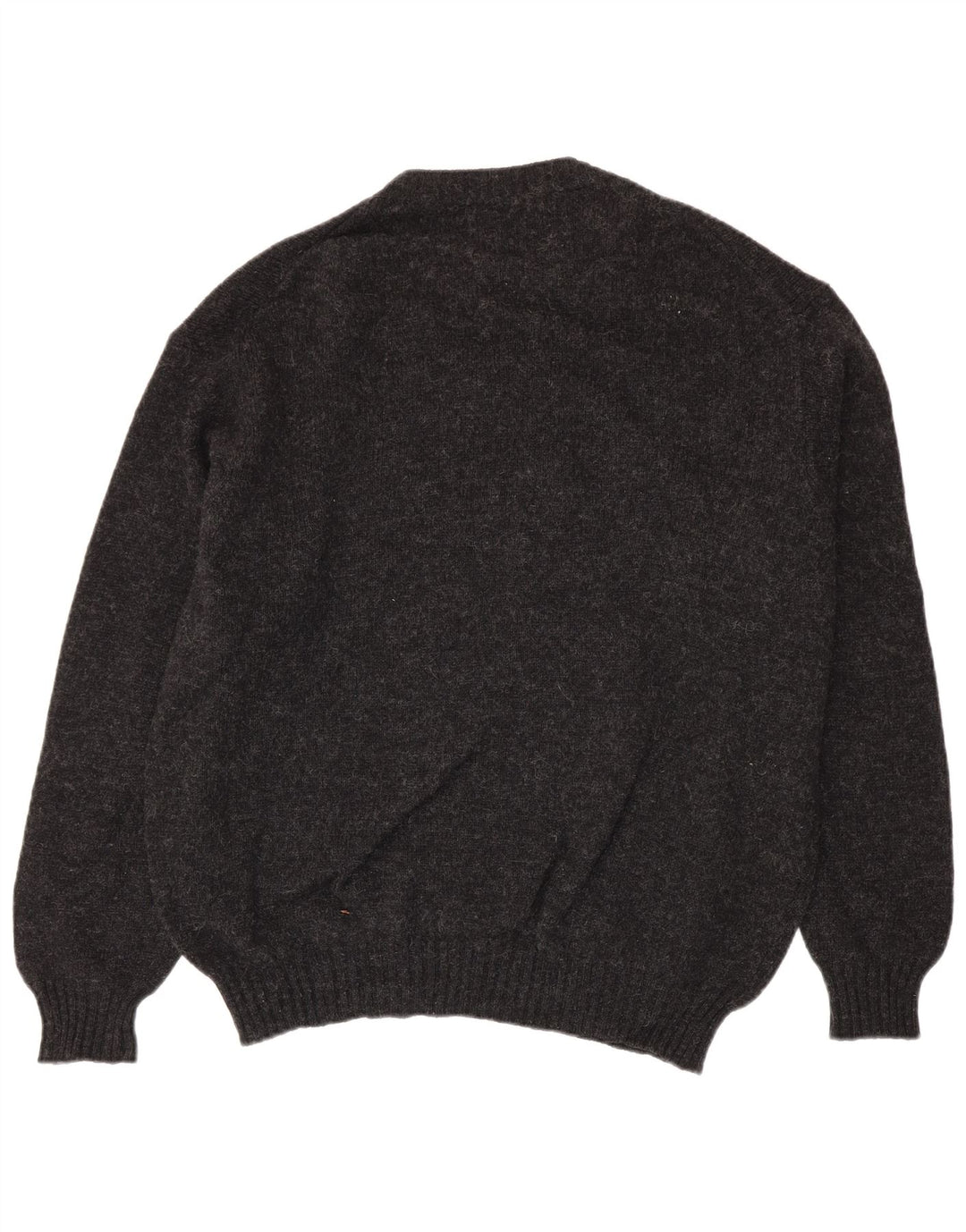 Benetton Jersey De Cuello Redondo Hombre XL Gris Moteado