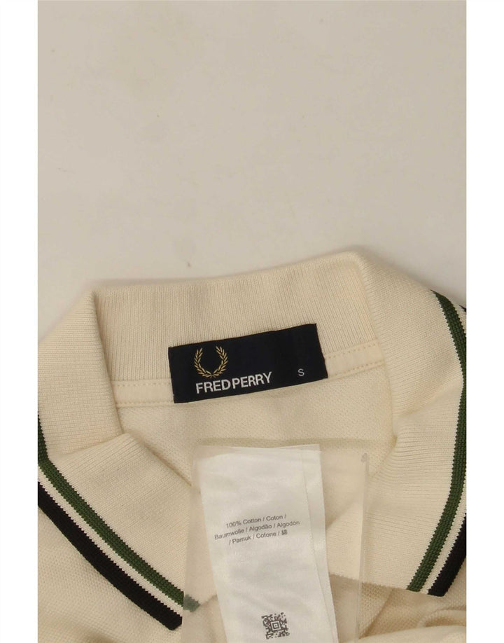 Polo Fred Perry Hombre Pequeño Algodón Blanco