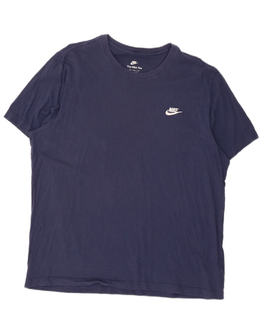 Camiseta Nike Hombre Top XL Azul Marino Algodón