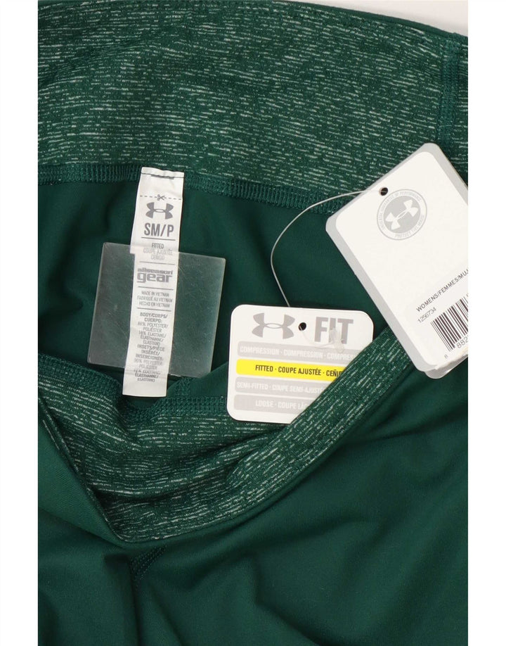 Under Armour Leggings Capri para mujer Reino Unido 10 Pequeño Poliéster verde