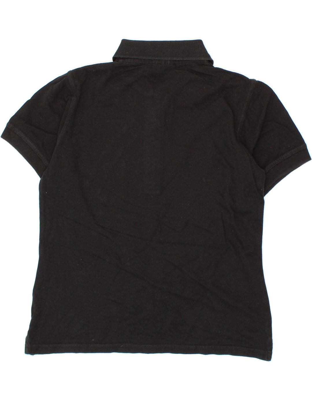 REEBOK Womens Polo Shirt UK 14 Medium Black Cotton Vintage Reebok and Second-Hand Reebok from Messina Hembry 