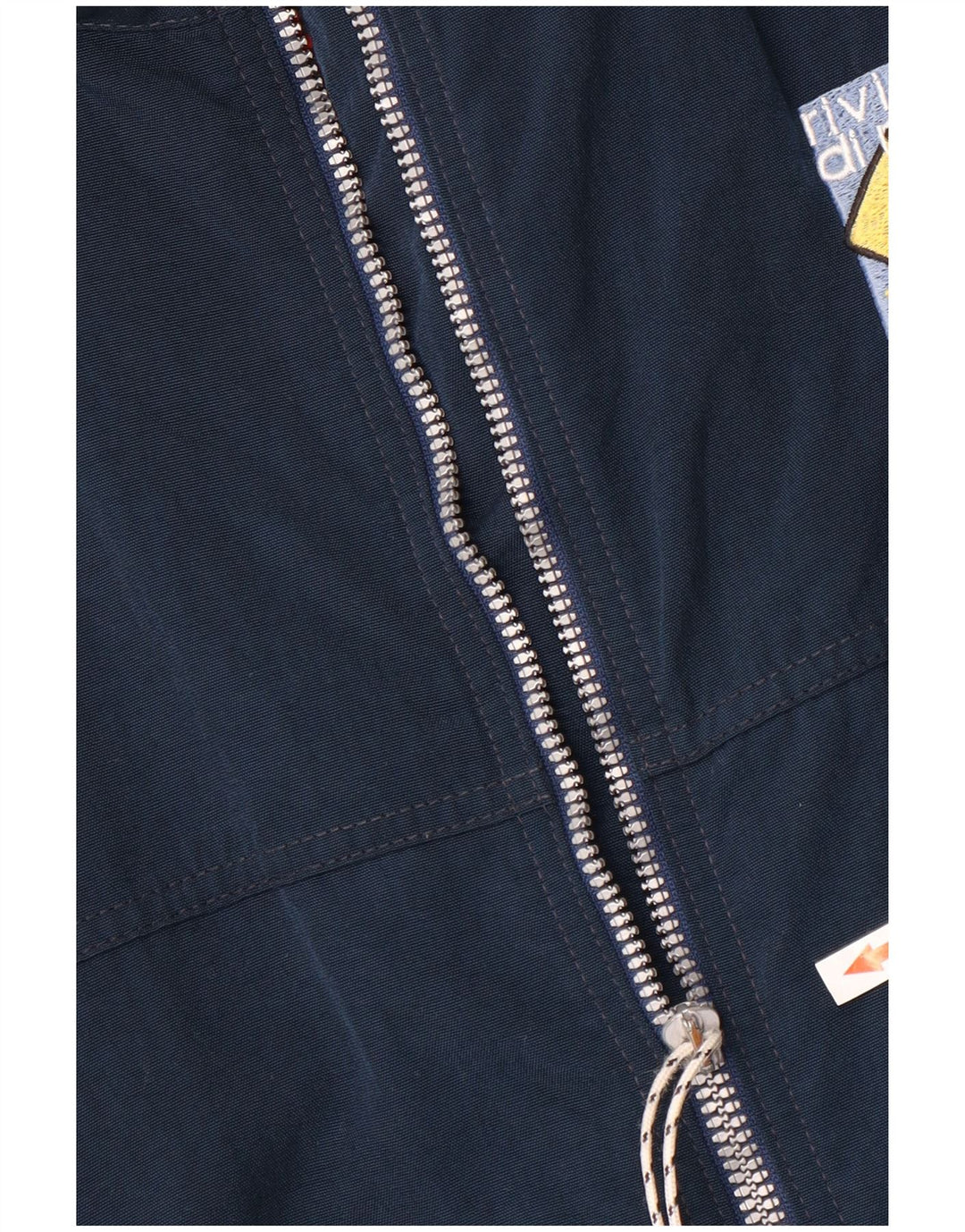 MURPHY & NYE Chaqueta bomber estampada para hombre UK 40 Grande Poliéster azul marino