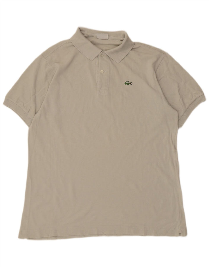 Polo Lacoste para hombre talla 5 grande algodón gris
