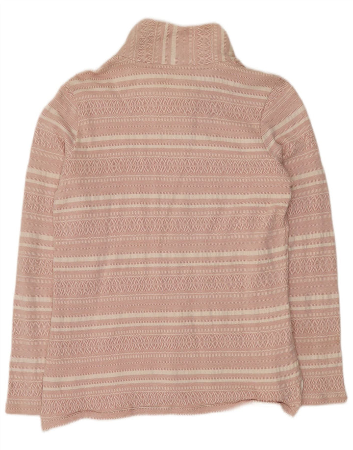 FAT FACE Sudadera extragrande para mujer, talla 8, talla pequeña, color rosa a rayas