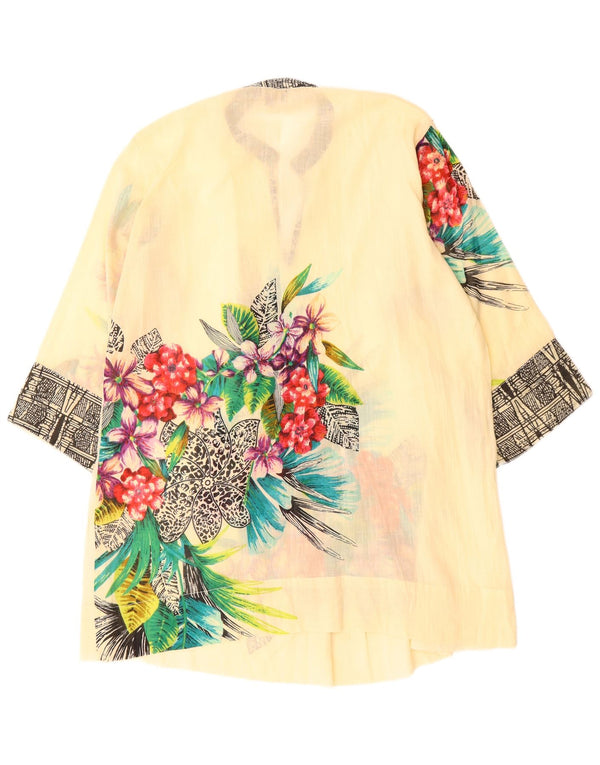 POSITANO BY JEAN PAUL Vestido túnica extragrande para mujer UK 18 XL Beige Floral