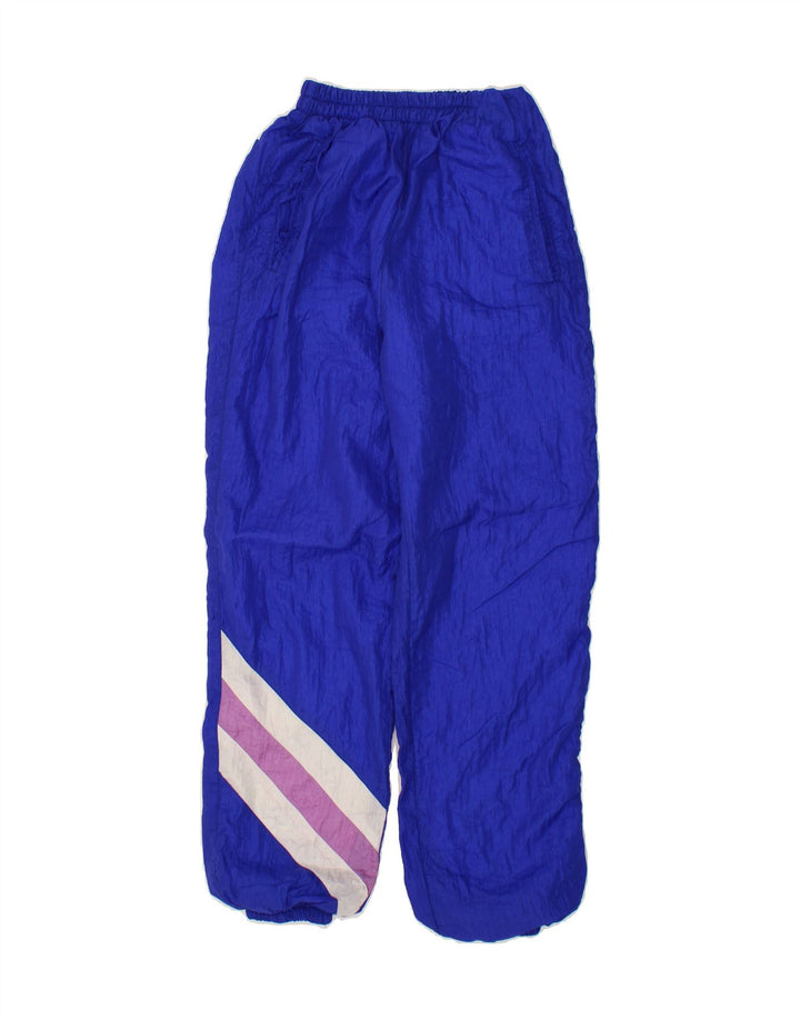 VINTAGE Mens Tracksuit Trousers Joggers Small Blue Polyamide Vintage Vintage and Second-Hand Vintage from Messina Hembry 