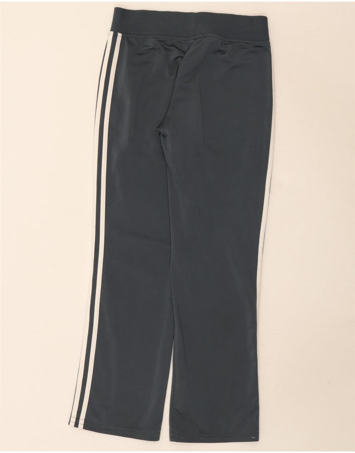 Adidas Mujer Chándal Pantalones UK 10 Pequeño Gris Poliéster