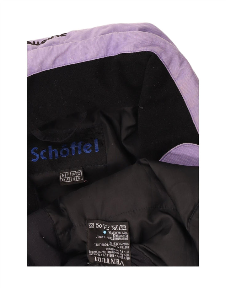 Schoffel Chaqueta de esquí con capucha para mujer UK 46 Large Púrpura Poliamida