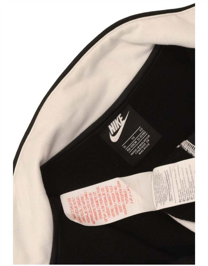 Nike Chaqueta de chándal para niños 13-14 años XL Negro Colorblock Poliéster