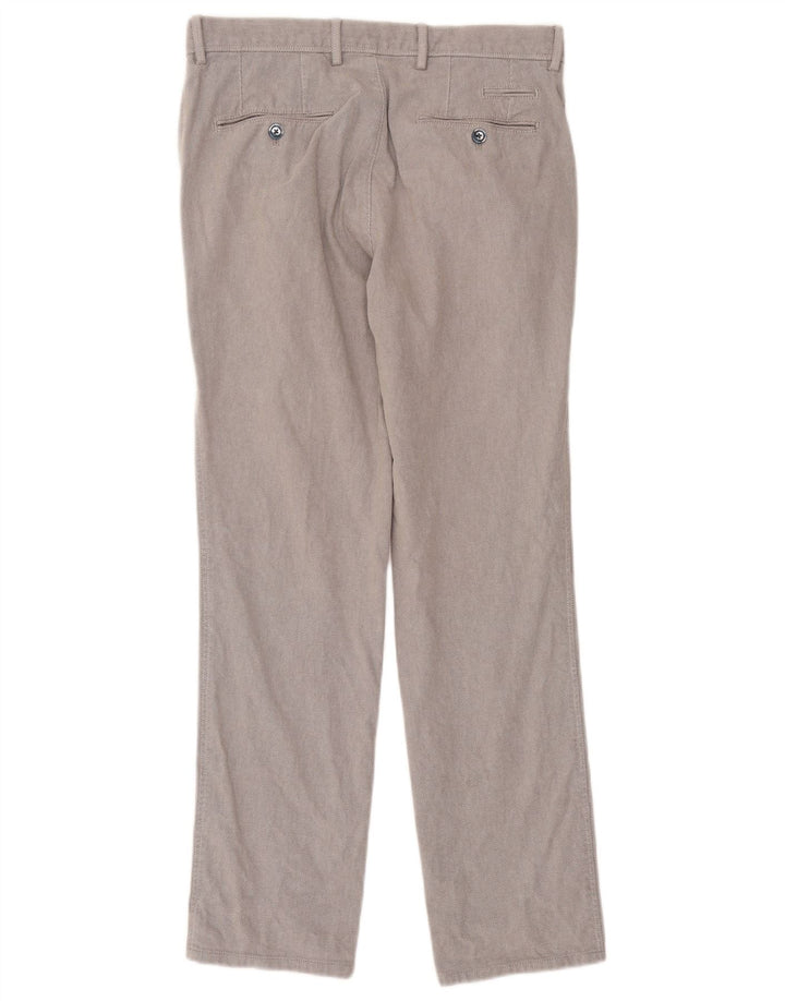 Massimo Dutti Pantalón Chino Hombre EU 38 Small W30 L29 Gris Argyle/Diamond